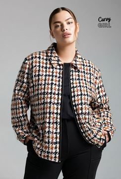 Picture of CURVY GIRL ZIP UP CLASSIC JACKET